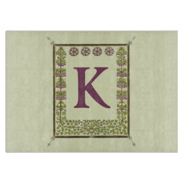 Vintager Monogramm-Letter-Rahmen Schneidebrett
