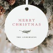 Vintager Monogramm Weihnachtsbaum Ornament Aus Metall