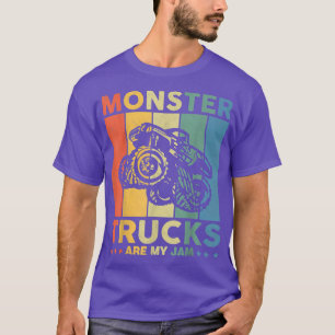 Vintager Monster-Lkw ist mein Jam Retro-Sonnenunte T-Shirt