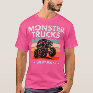 Vintager Monster-Lkw ist mein Jam Retro-Sonnenunte T-Shirt