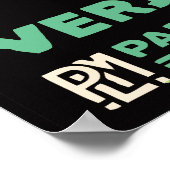 Vintager Mont-Blanc-Bahnhof Poster (Ecke)