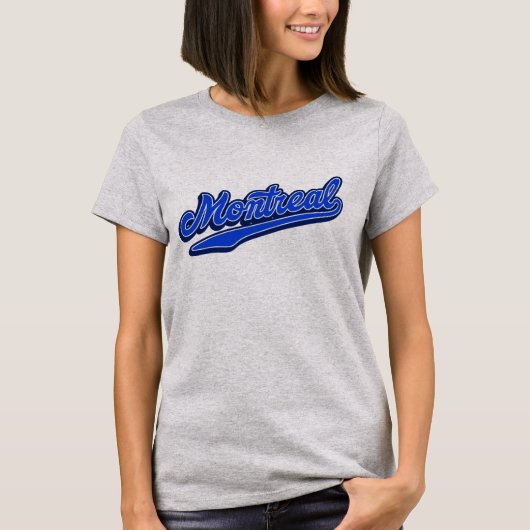 Vintager Montreal T - Shirt - Retro City Baseball (Vorderseite)