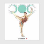 Vintager Moon Dancer Aufkleber (Blatt)