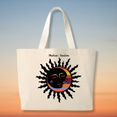 Vintager Moon Love Regenbogen Tragetasche