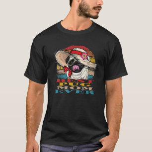 Vintager Mops Hund Muttertag - Beste Mops Mama T-Shirt
