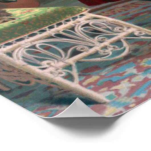 Vintager Mops Poster (Ecke)