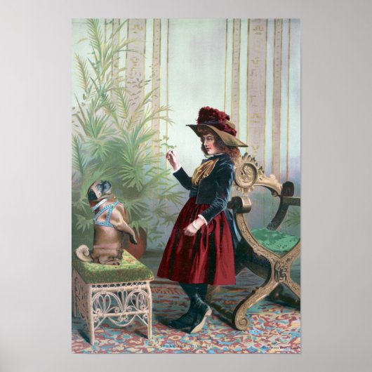 Vintager Mops Poster (Vorne)