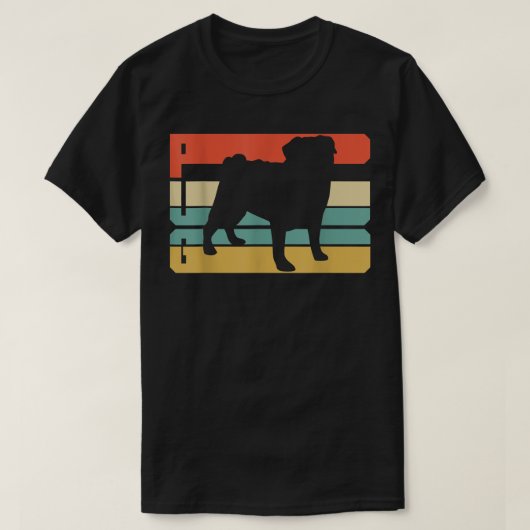 Vintager Mops  T-Shirt (Design vorne)