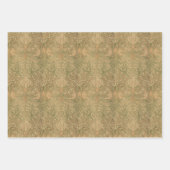 Vintager Morris Brown Birds Dove Peak und Dragon Geschenkpapier Set (Vorderseite 2)