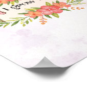 Vintager Motivierend Blumenkatalog Poster (Ecke)