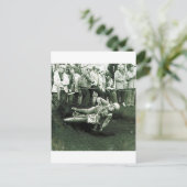 Vintager MOTO-KREUZ. Postkarte (Stehend Vorderseite)