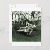 Vintager MOTO-KREUZ. Postkarte (Vorne/Hinten)