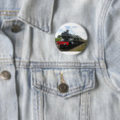 Vintager Motor, alter Eisenbahnzug Button (Beispiel)