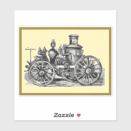 Vintager Motor Aufkleber (Blatt)