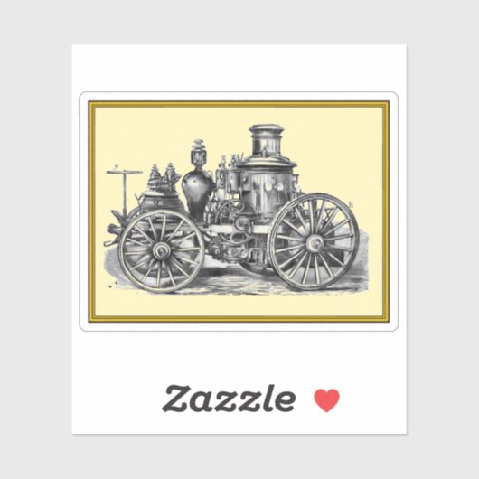 Vintager Motor Aufkleber (Blatt)