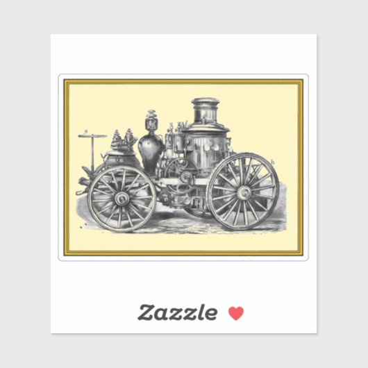 Vintager Motor Aufkleber (Blatt)