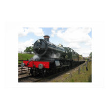 Vintager Motor der Dampfbahn, Zug