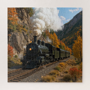 Vintager Motor im Herbstgebirge Puzzle