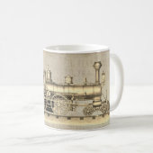 Vintager Motor Kaffeetasse (VorderseiteRechts)