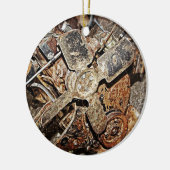 Vintager Motor Keramikornament (Links)