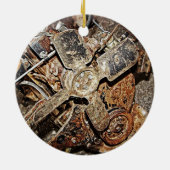 Vintager Motor Keramikornament (Hinten)