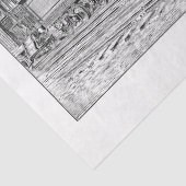 Vintager Motor Lokomotive Ephemera Seidenpapier (Detail)