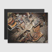 Vintager Motor Magnetkarte (Vorne/Hinten)