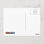 Vintager Motor mit Volldampf Postkarte (Rückseite)