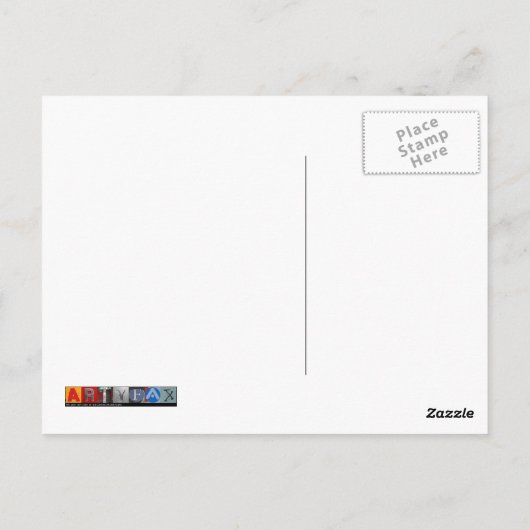 Vintager Motor mit Volldampf Postkarte (Rückseite)