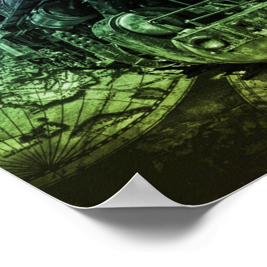 Vintager Motor Poster (Ecke)