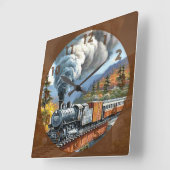 Vintager Motor Quadratische Wanduhr (Winkel)