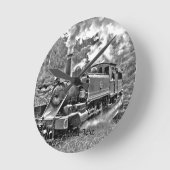 Vintager Motor Runde Wanduhr (Winkel)