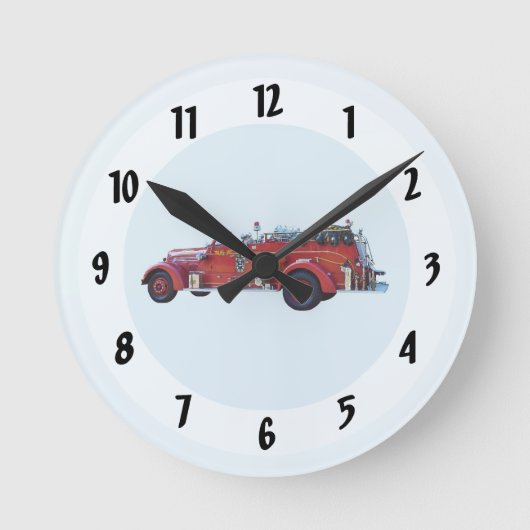 Vintager Motor Runde Wanduhr (Vorderseite)