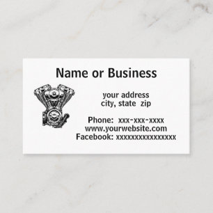 Vintager Motor Visitenkarte