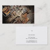 Vintager Motor Visitenkarte (Vorne/Hinten)