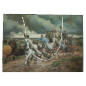 Vintager Motor (von Eugène Burnand) Große Geschenktüte (Rückseite)