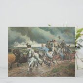 Vintager Motor (von Eugène Burnand) Karte (Stehend Vorderseite)