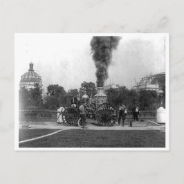 Vintager Motor zur Feuerwehr, Chicagos Columbia-Au Postkarte