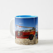 Vintager Motor, Zweifarbige Tasse (Vorderseite Links)