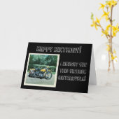 VINTAGER MOTORRAD 1969 MIT GELBEN KARTE (Gelbe Blume)