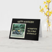 VINTAGER MOTORRAD 1969 MIT GELBEN KARTE (Gelbe Blume)