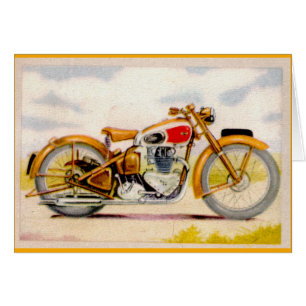 Vintager Motorrad-Druck
