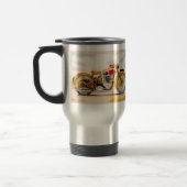 Vintager Motorrad-Druck Reisebecher (Links)