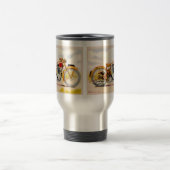 Vintager Motorrad-Druck Reisebecher (Mittel)