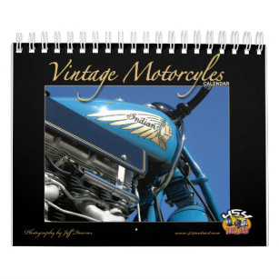 Vintager Motorrad-Kalender Kalender