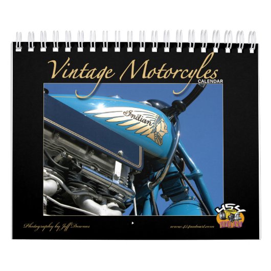 Vintager Motorrad-Kalender Kalender (Titelbild)