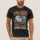 Vintager Motorrad-Verein T-Shirt (Vorderseite)