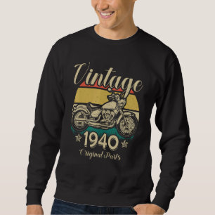 Vintager Motorradfahrer 1940 Sweatshirt