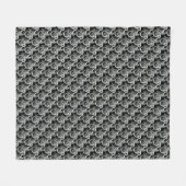 Vintager Motorradfahrer Antiker Fahrzyklus Fleecedecke (Vorderseite (Horizontal))