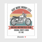 Vintager Motorradklub Est. 1982.jpg Aufkleber (Blatt)